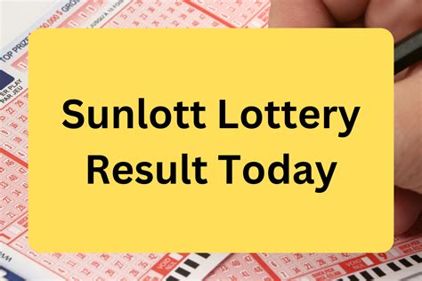 sunlott result|sun lottery result today.